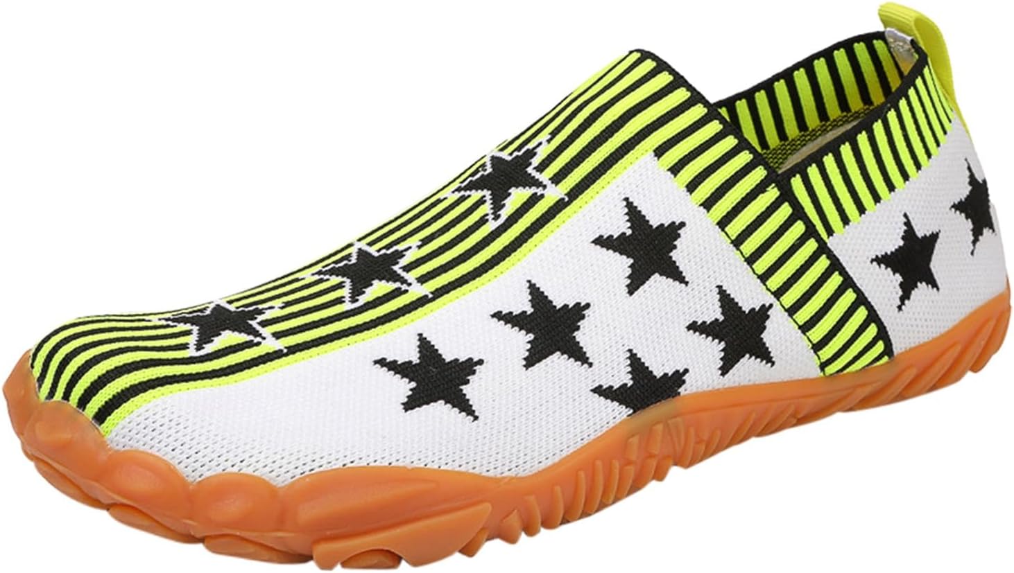 Men and Women Barefoot Water Shoes Slip-On Beach Shoes Breathable Lightweight Running Sneakers for River Fishing Sailing Kayaking Garden White, 10.5