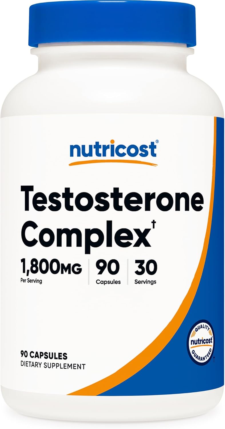 Nutricost Testosterone Support Complex 90 Capsules -1800mg Per Serving