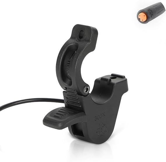300X Thumb Throttle for BAFANG BBSHD BBS02 BBS01 Mid Drive System, 3 Pin Female Waterproof Connector, Quick Release, Left/Right Side Mounting
