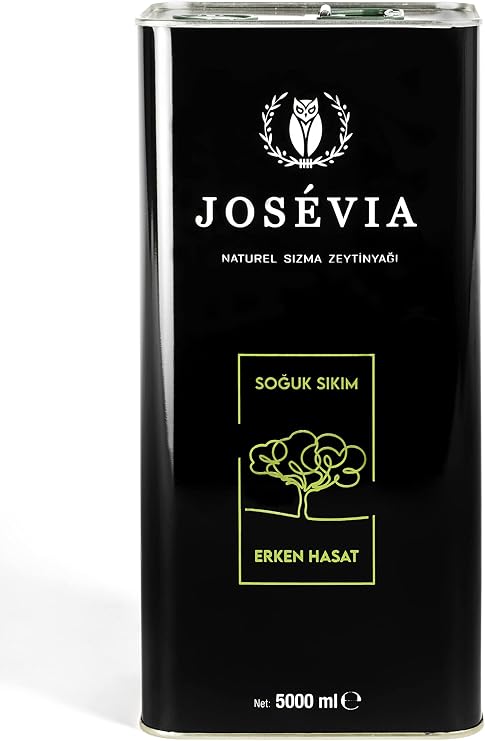 Josevia Ayvalık Erken Hasat Natürel Sızma Zeytinyağı 5L Teneke | Soğuk Sıkım