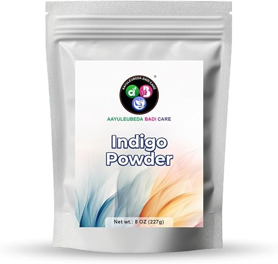 Aayuleubeda Badi Care Abc Indigo Powder Pure & Natural To Prevents Hair Fall,Promotes Hair Quality, Improves Scalp Health 227 G (8 Oz)