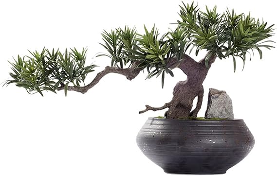 Bonsai Tree Artificial Artificial Bonsai Tree Juniper Faux Plants Indoor Fake Plants Decor with Ceramic Pots Indoors Outdoor Feng Shui Decor Artificial Bonsai