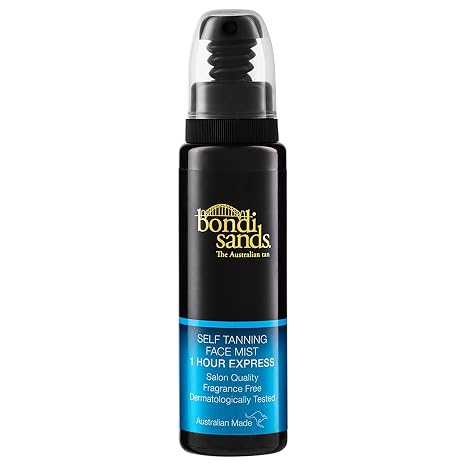 Bondi Sands 1 Hour Express Self Tanning Face Mist | Lightweight Dual Action Formula, Dermatologically tested, Suitable for Sensitive Skin | 2.36 Fl Oz