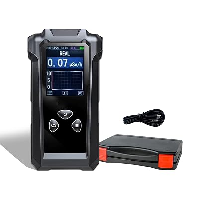 2.4 Rechargeable Nuclear Radiation Detector Geiger Counter Radiation Dosimeter, Real-time Detection of Exceeding The Standard Alarm, Four Alarm Modes,5 Dosage Units Switched