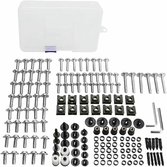 177PCS Bolts Kit Motorcycle Complete Full Fairing Bolts Kit, For Yamaha YQ50 Aerox MBK Nitro xt600 nvx155 aerox155 nvx aerox 155 Fairing Screws Nuts Steel