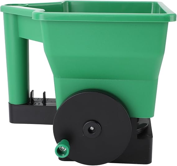 Hand Spreader 3L Manual Small Labor Saving Handheld Lawn Garden Spreader for Fertilizer Salt Green