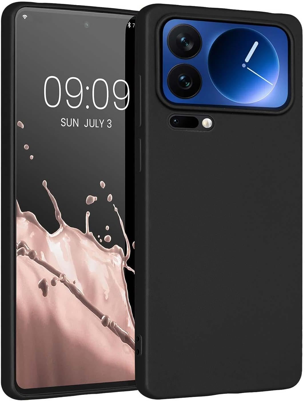 Microsonic Matte Silicone Xiaomi 17 Pro Max için Kılıf Siyah [Xiaomi 17 Pro Max ile Uyumlu Kılıf - Siyah]