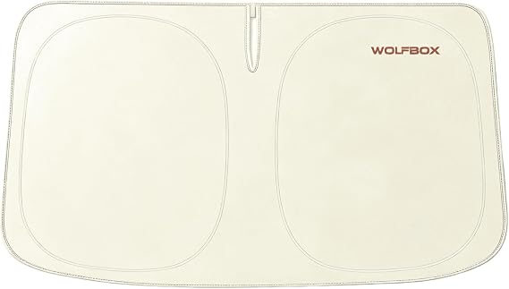 WOLFBOX Foldable Car Windshield Sun Shade for Car SUV Truck 69''x35''