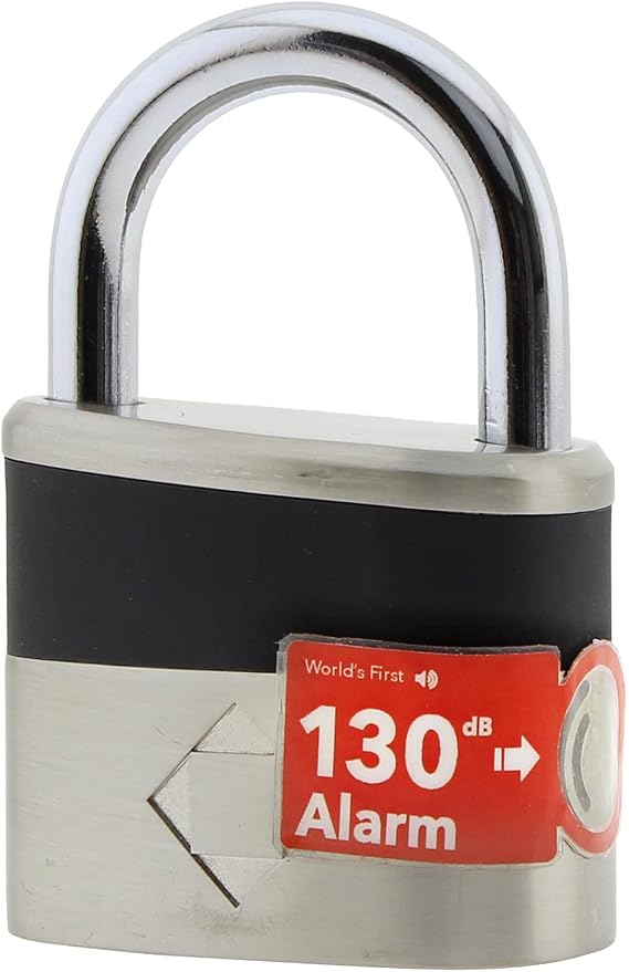 Crystal Vision Anti-Theft Loud 130db Alarm Lock Weather Proof Heavy Duty Multi Purpose (10mm)