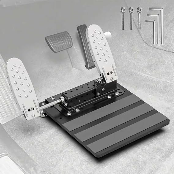 Left Foot Accelerator Gas Pedal for Handicap Drivers Assist | Portable Adjustable Conversion Quick Release Footrest All-Metal Split Design Fits Most Automatic Vehicles Disabled Injured