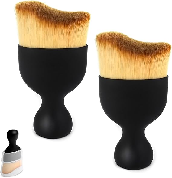 2pcs Car Interior Cleaning Tool Brush with Protective Cover, Soft Bristles Detailing Dusting Brush Curved Crevice Beauty Brush for Car Dashboard,Airconditioning Vents, Scratch-Free Cleaning Brush.