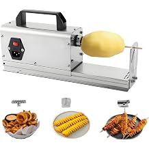 Electric Cyclone Potato Slicer Spiral Cutter with Detachable Blade Easy to Clean & Assemble