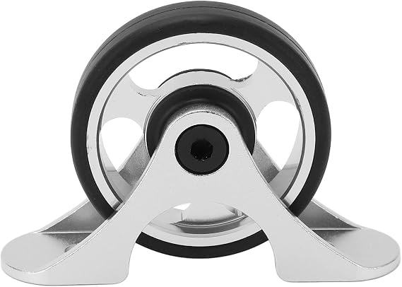 Meijun Folding Bike Mudguard Bearing Easy Wheel, Lightweight Aluminium Alloy, for Brompton and DAHON Bikes, Smooth Rolling, Easy Installation (Silver)