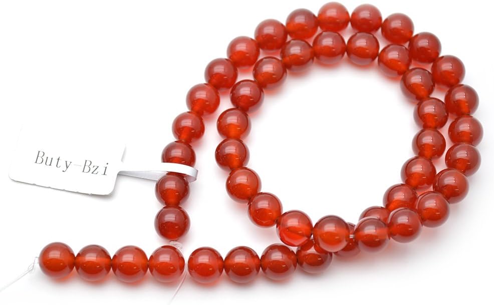 Natural Red Agate 8mm Stone Round Loose Beads