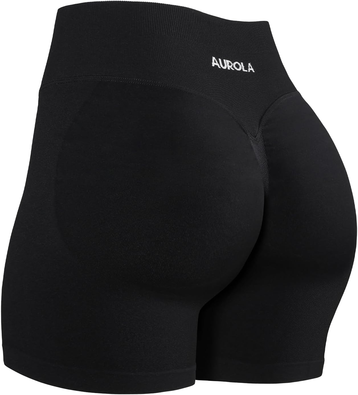 AUROLA Influence Workout Shorts for Women,2.5 3.5 4.5 5.5 6.5 No Roll Up Squat Proof Scrunch Seamless Compression Gym Short