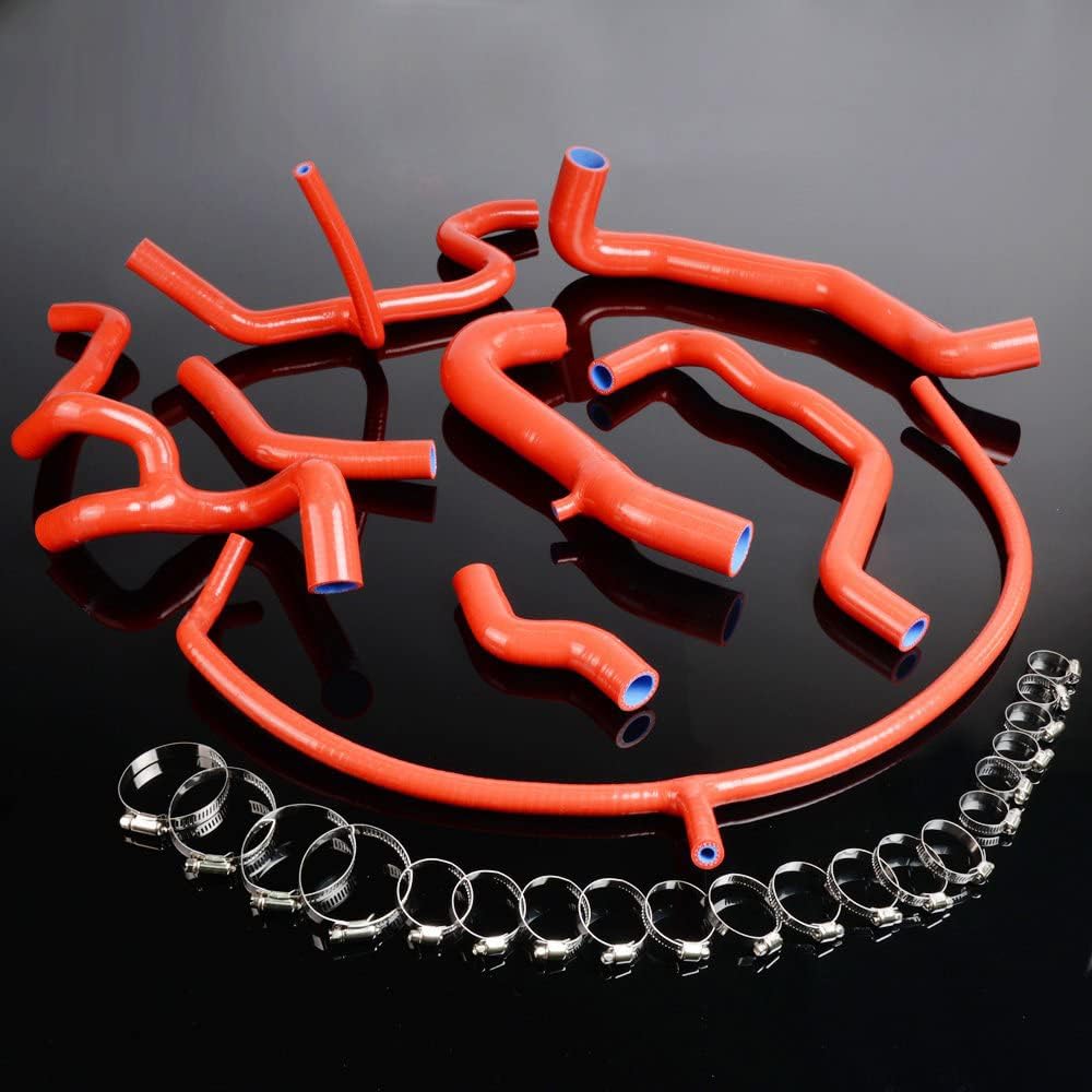 Silicone Radiator Hose Kit Compatible for VW Volkswagen Golf MK3 VR6 2.8 2.9 1994-1998