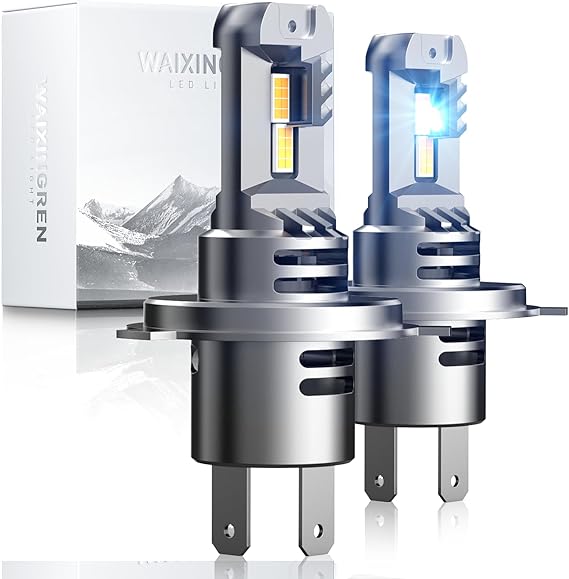 Replacement LED Bulbs, 6000-6500K Cool White, 60W 26000LM Fog Lights, No Adapter Required, Plug and Play Easy Installation (B-H4/9003/HB2)