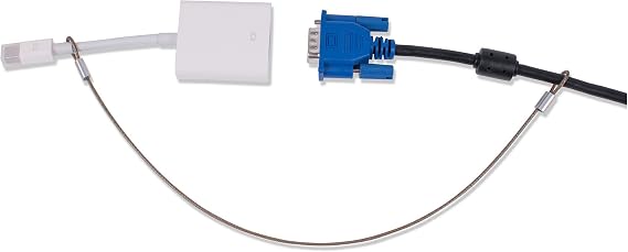 Cable Tethers 14" (100 Pack) - Heavy Duty, Adjustable, Pre-Assembled, Tamper-Resistant - Secure Conference Room Computer Display Adapters and Mac Adapters