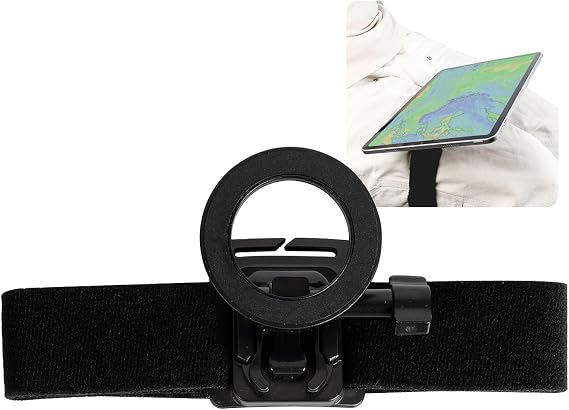 xik Pilot Kneeboard for iPad & Phone Thigh Magnetic Mount,Natural Thigh Positioning, Compatible with iPhone 14/15/16/17 Pro, iPad Pro/Air/Mini, Samsung Galaxy Tab A/S Series (6 to 13 Inch)