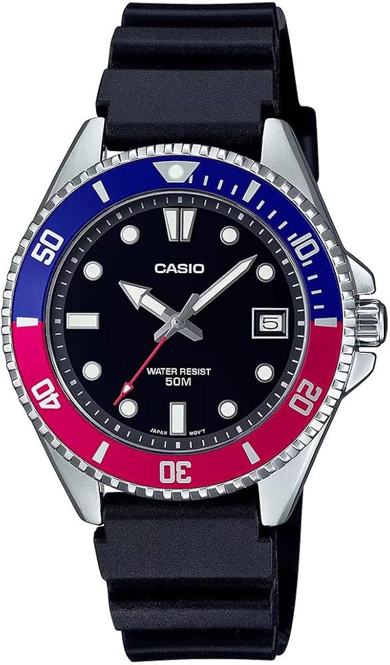 Casio Men's Dive Watch - MDV-10-1A2VDF Black Dial