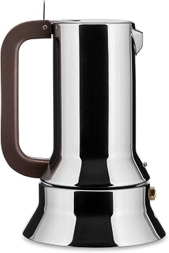 Alessi 9090/3 - Design Stovetop Espresso Coffee Maker, 18/10 Stainless Steel, Mirror Polished, 3 cups