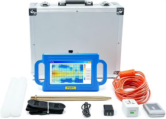 S500 Water Detector Underground Water Finder for Well Geological Prospecting Instrument 100M/150M/300M/500M Depth Optional Automatic Mapping Function for Deep Aquifer Survey and Location