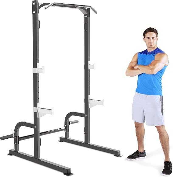 Marcy Olympic Cage Home Gym System Multifunction Squat Rack, Customizable Training Station SM-8117