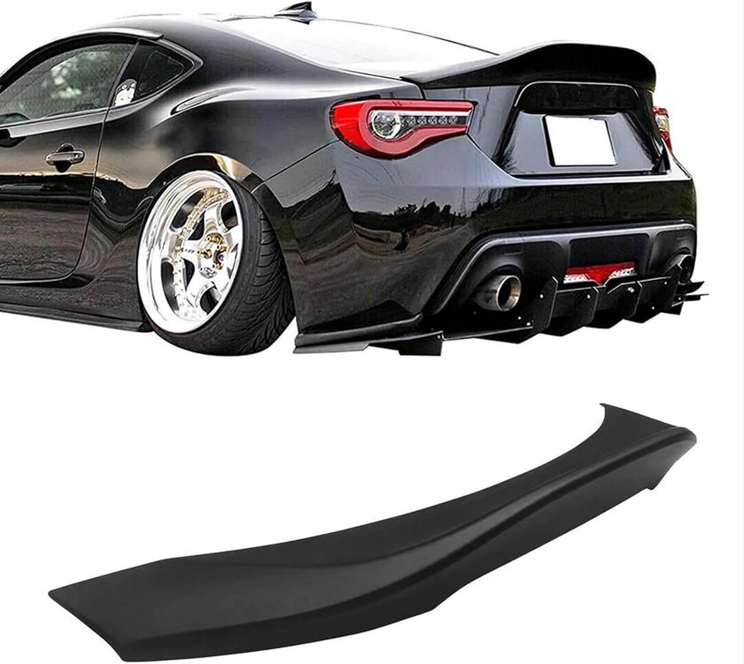 NINTE Trunk Spoiler for Scion FR-S Subaru BRZ Toyota GT86 2013-2019 TR-D Style Matte Black ABS Rear Spoiler Wing Deck Lid