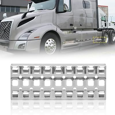 Front Lower Fairing Aluminum Step Pedal Compatible with 2018 Volvo Truck VN VNL