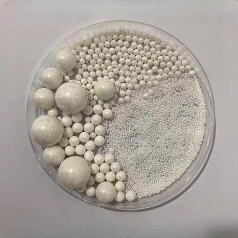 WEAREONE Pure Zirconia Ball Grinding Medium 95% Zirconia Grinding Bead School Yttrium Stable fine Experiment Vertical Sand Laying Machine Stirred Ceramic microspheres (1000g) (0.2-0.4mm)