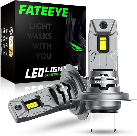 H7 LED Headlight Bulbs 60W 12000LM 6500K Xenon White 1:1 Mini Size H7 LED Car Exterior Headlight Bulb Canbus Error Free With Fan Super Bright IP68 Waterproof Plug And Play 12V 2Pcs
