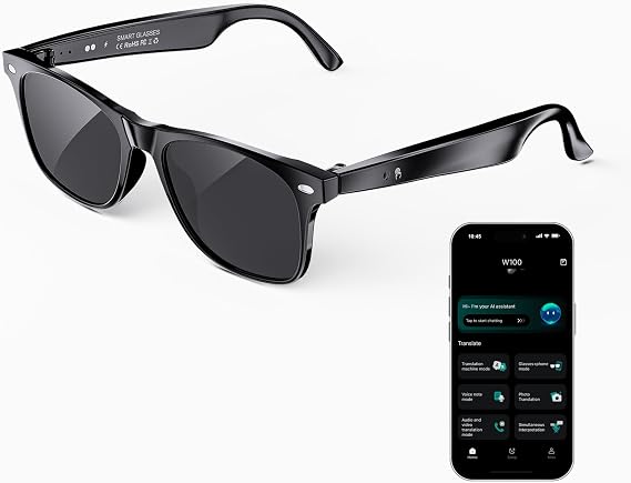 AI Smart Glasses, Translation Glasses with Chat GPT and 164 Languages