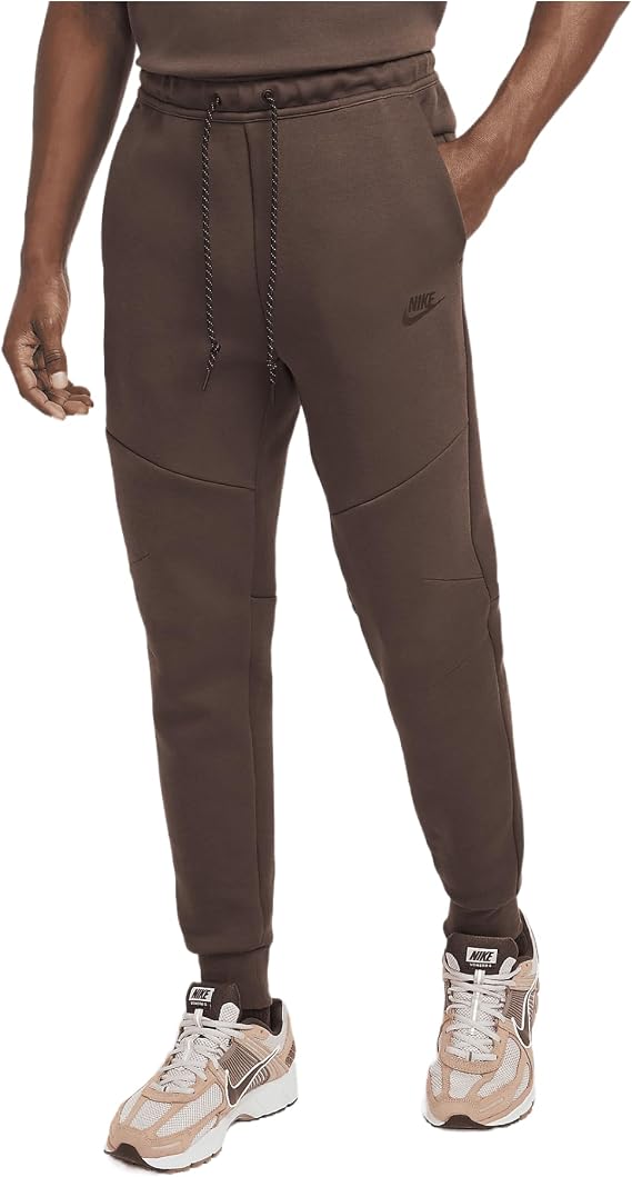 Nike Tech Men's Fleece Joggers (HV0959-237, Baroque Brown/Black) Size Small