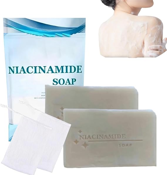 Niacinamide Soap,Niacinamide Collagen Soap,Gentle Pore Exfoliating Soap Bar,Skin Hydrating Brightening Soap For Face And Body