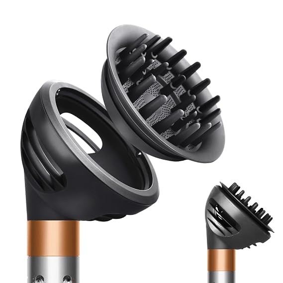 Wave and Curl Diffuser Attachment Compatible with Dyson Airwrap