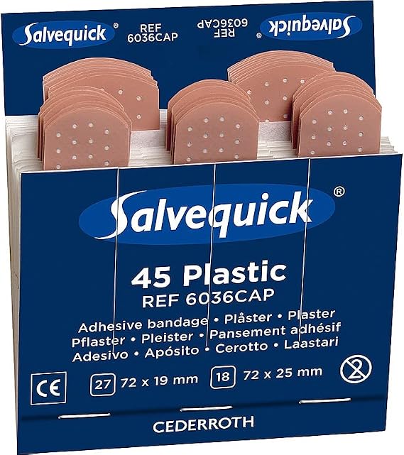 Cederroth/Salvequick 60 x Refills (2700 Plasters) CD5PK10