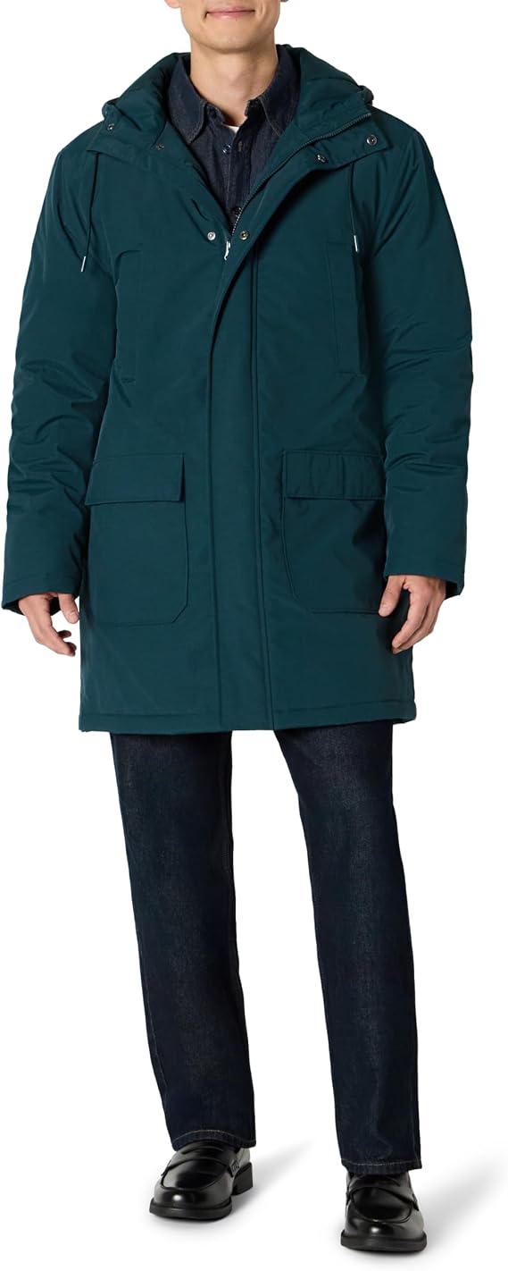 Amazon Essentials Men's Modern Oversized-Fit Heavyweight Parka Jacket
