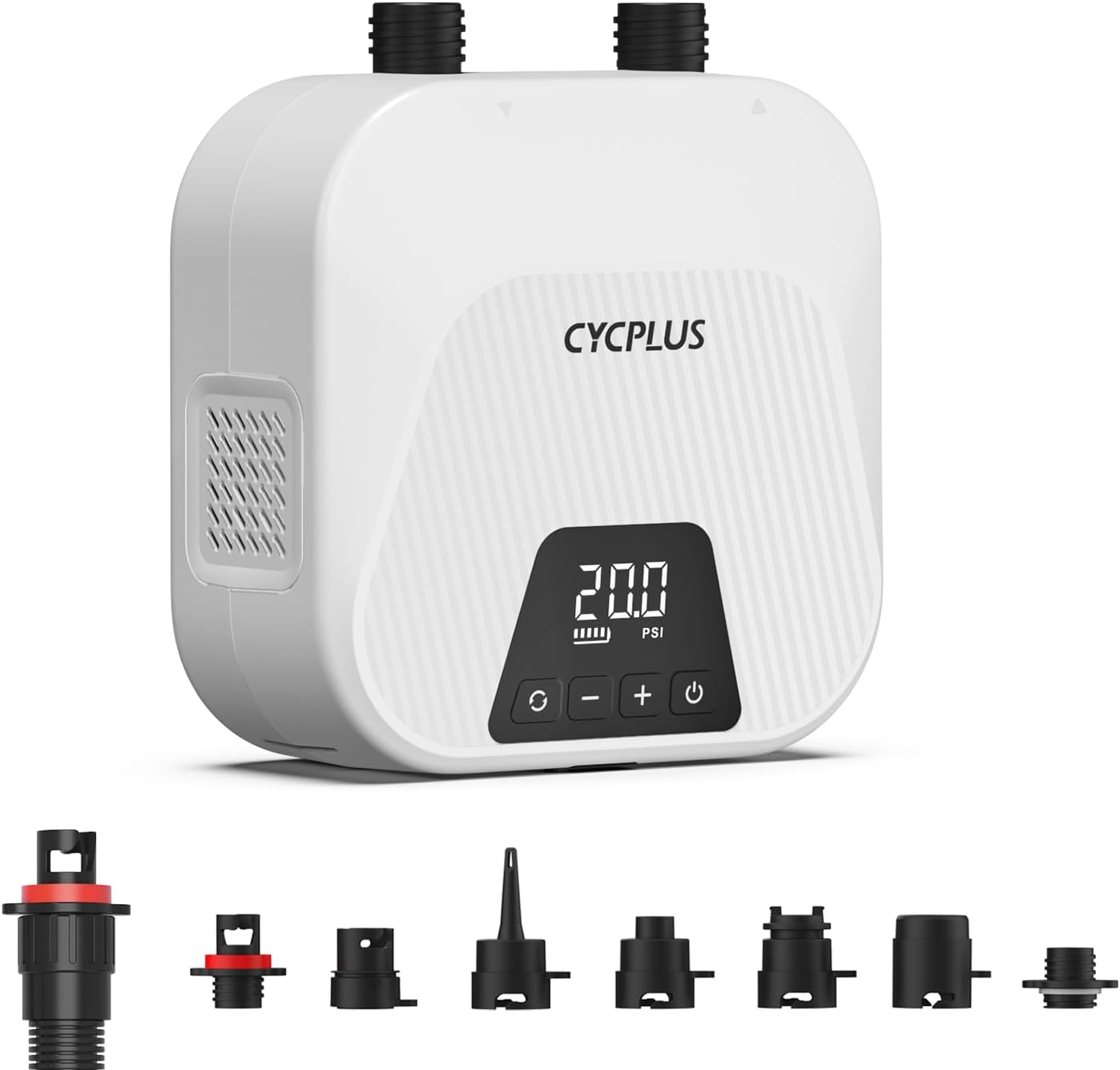CYCPLUS 20PSI High Pressure Smart SUP Air Pump, Rechargeable Battery-powered, Intelligent Dual Stage Inflation & Deflation, Auto-Off Air Pump for Stand Up Paddle Boards, Kite, Tent, Mattress