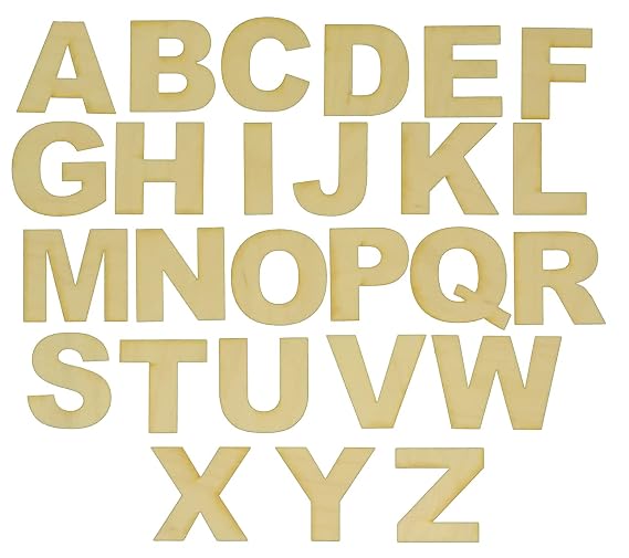 Wood Letters in The Arial Font, (Cutout) (T)
