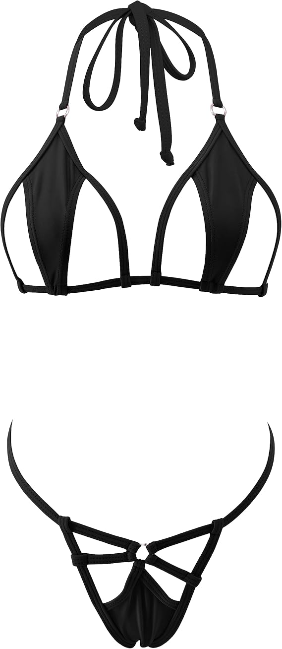 SHERRYLO Micro Bikini Extreme Exotic Bathing Suit G String Thong Bottom Sexy Slutty Mini Bikinis Two Piece Swimsuit for Women