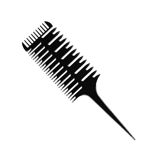 1st Choice Professional Hair Combs for Women Styling Hair Combs Plastic Weaving Combs for Highlighting,3-Way Weaving & Sectioning Foiling Comb for Hair Coloring, Highlighting, Balayage