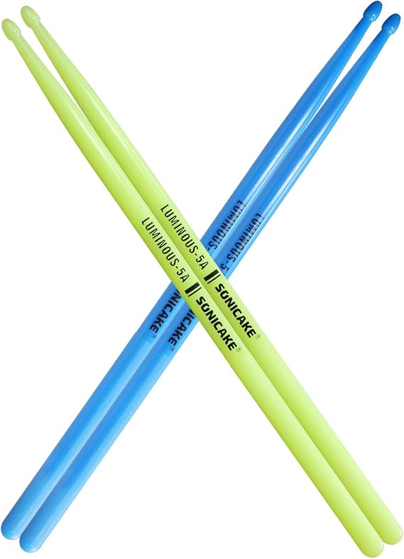 SONICAKE Light Drum Sticks 5 A Luminous Anti-Slip Handles