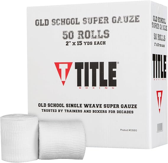 Title Boxing Old School Super Gauze 50 Rolls of Boxing Gauze