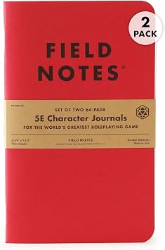 Field Notes: 5E MonsterEncounter Journal - 2 Pack - Monster and Encounter Notebook for Dungeons and Dragons Fifth Edition - 4.75 x 7.5 Inch