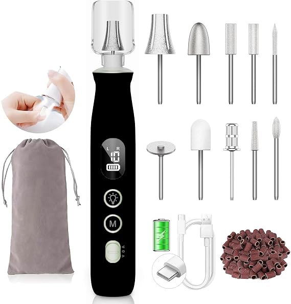 Entry-Level Nail Drill Electric Nail File Diamond Black