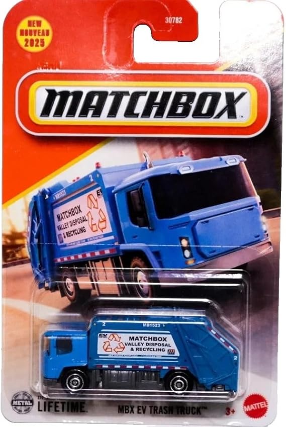 Matchbox MBX EV Trash Truck #62 - Scala 1/64 Circa