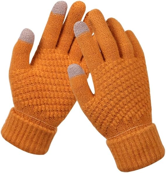 Touch screen gloves for men and women in winter, cute student cycling, warm and cold-proof, thickeneded winter velvet gloves