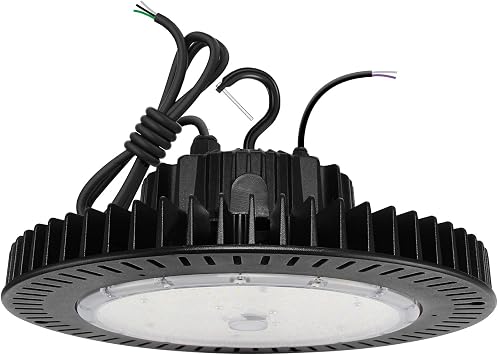 200W UFO LED High Bay Light, 29000LM, 0-10V Dimmable High Bay LED Shop Lights UL Approved Warehouse Light 5000k Daylight