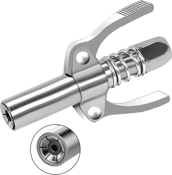Grease Gun Coupler, 1000PSI Double Handle Grease Couplers