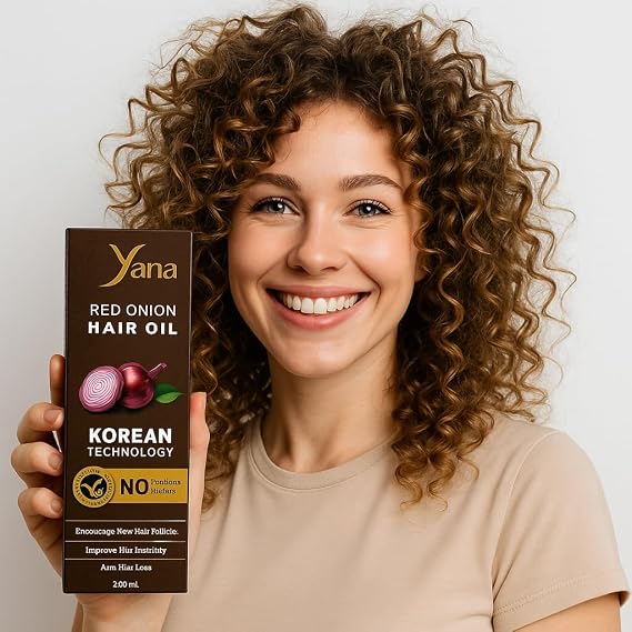 Yana Pure Red Onion Hair Oil Enhances Hair Texture Chemical-Free